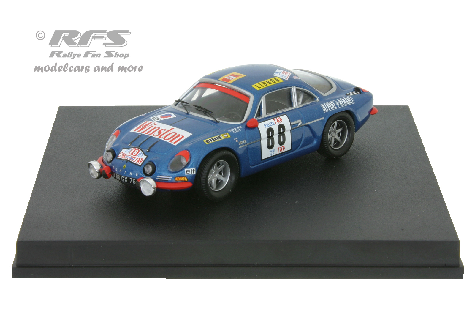 Miniature Alpine Renault A110 1600 échelle 1:18 - Légendes Du Rallye N.27, Modèle Collector