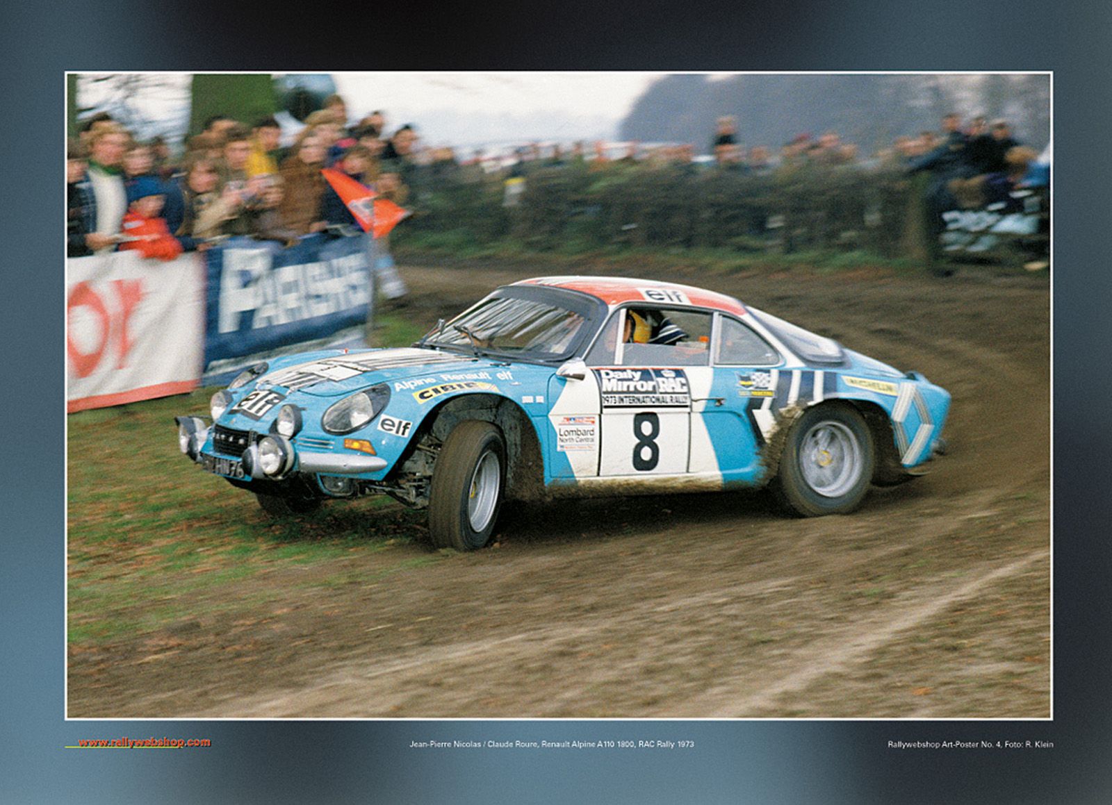 Alpine Renault A110 - RAC Rally 1973 | Poster RWS 04