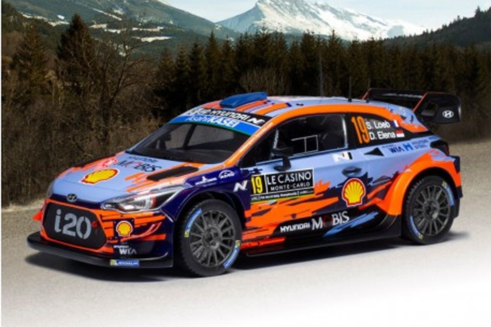 Modèle Réduit 1/43 Hyundai I20 Coupe WRC #19 Rallye Monte-Carlo 2019 - Loeb - IXO Altaya - Occasion En Super état